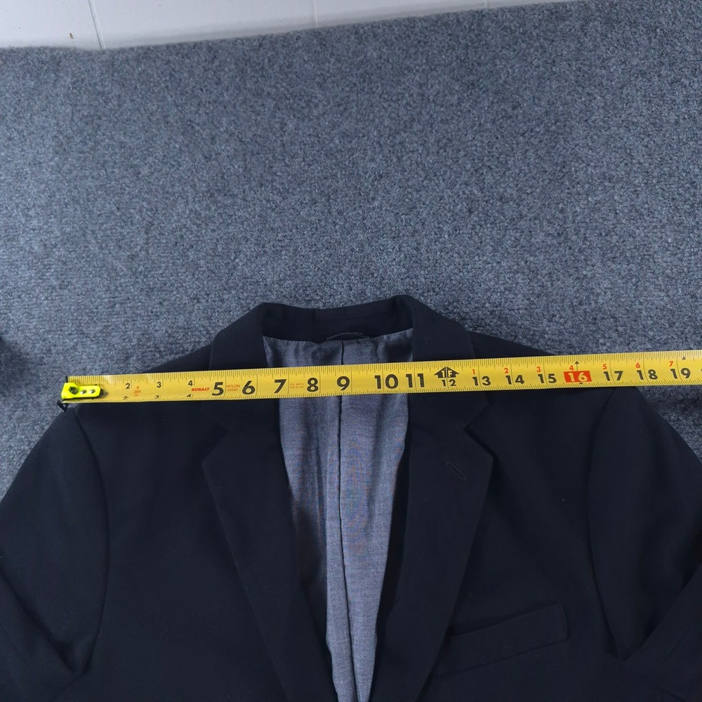 Banana Republic Mens 40 Tailored Fit Black Cotton Blazer Sport Coat Jacket - Picture 7 of 14